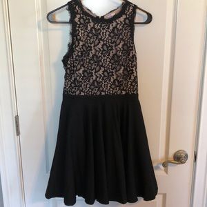 Black lace dress
